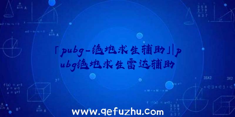 「pubg-绝地求生辅助」|pubg绝地求生雷达辅助